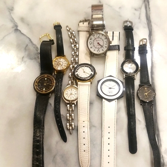 Source Unknown Accessories - Lot of 8 Vintage Watches Mixed Brands untested